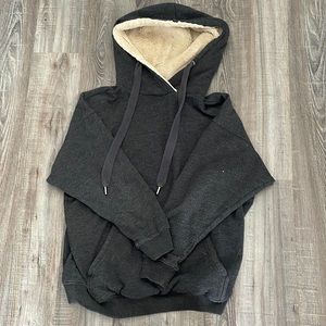 aerie fuzzy oversized hoodie
